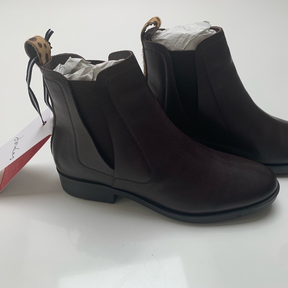 Joules Shoes | Nwb US Sz 6 Joules Cheltenham Leather Dark Brown Chelsea Boots | Color: Brown | Size: 6 | Moniker123's Closet